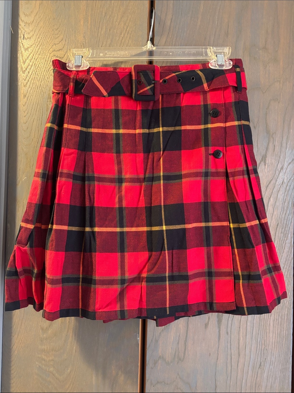 Vintage 90s Compagnie Internationale EXPRESS Plaid Mini Skirt Kilt Grunge